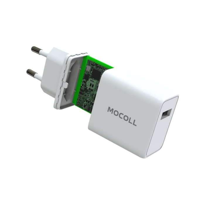 зарядное устройство Mocoll Lion Series USB-A (2.4A) 12W белое в Самаре - R-CASE